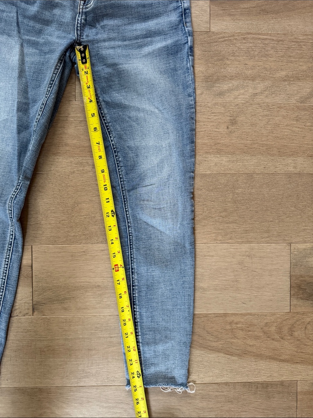 Pistola Raw Hem Skinny Jeans in Light Blue - Picture 8 of 8